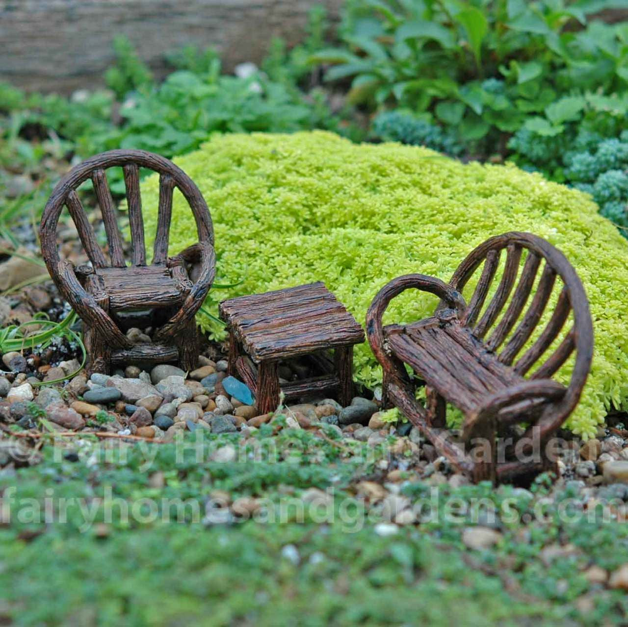 Miniature Appalachian Bench Set