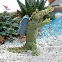 Miniature Alligator 'Chompie' Off To School Collectible