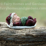 Christmas Baby in Dark Red Jammies