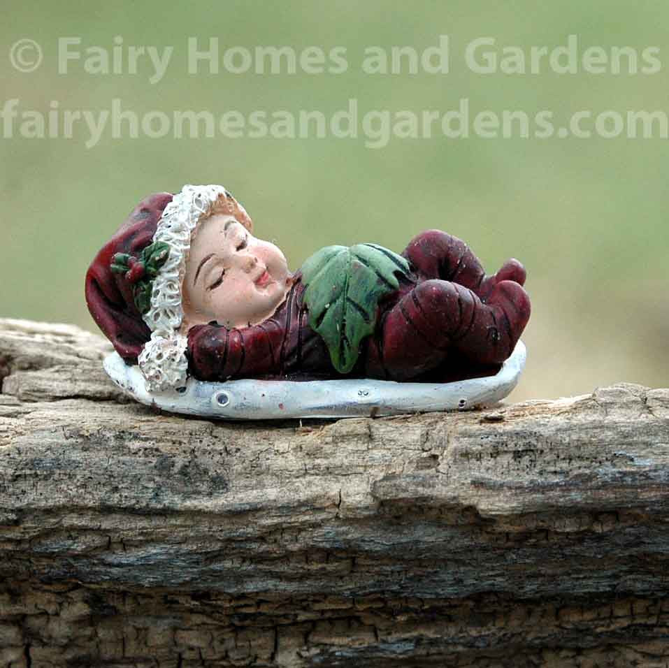 Christmas Baby in Dark Red Jammies