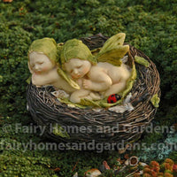 Fairy Babies Napping in a Nest