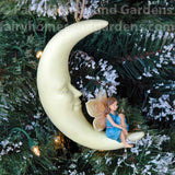 Fairy on a Crescent Moon Ornament