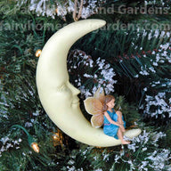 Fairy on a Crescent Moon Ornament