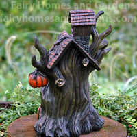 LED Haunted Tree House Back View