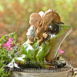 Little Fairy Riding a Frog