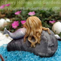 Little Mermaid on Rock - Back View
