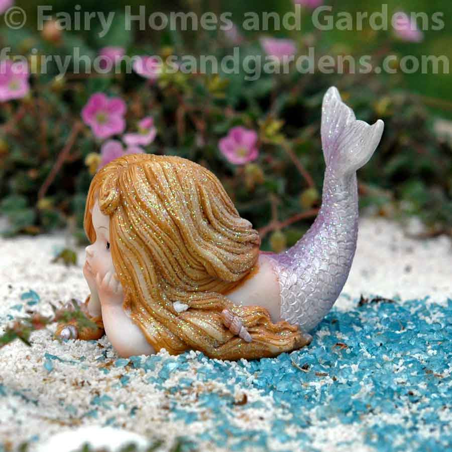 Little Glitter Mermaid Reclining - Side View