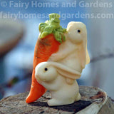 Miniature Bunnies with Carrot