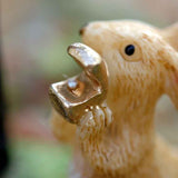 Miniature Bunny Ring Bearer - Close Up of Ring