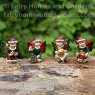 Miniature Christmas Fairies - Set of Four