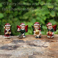 Miniature Christmas Fairies - Set of Four