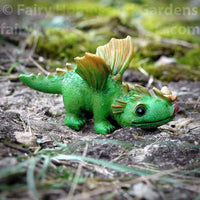 Miniature Dragon with Butterfly Friend