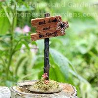 Miniature "Eat, Drink, and Be Scary" Sign