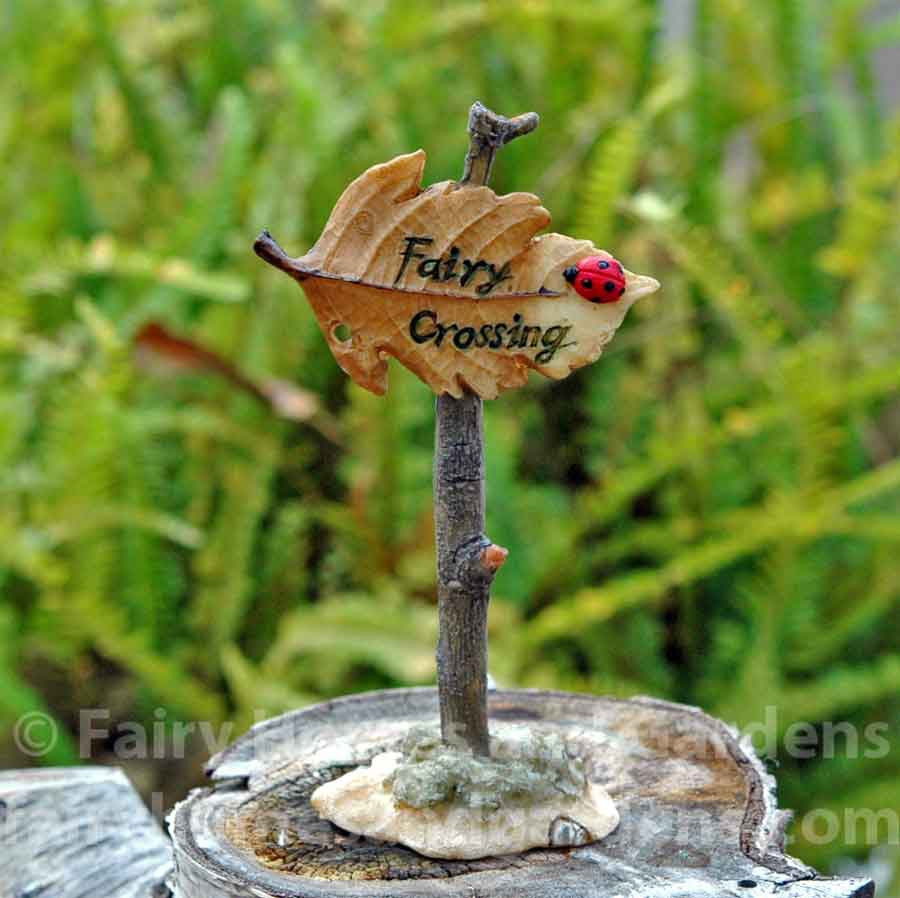 Miniature Fairy Crossing Sign