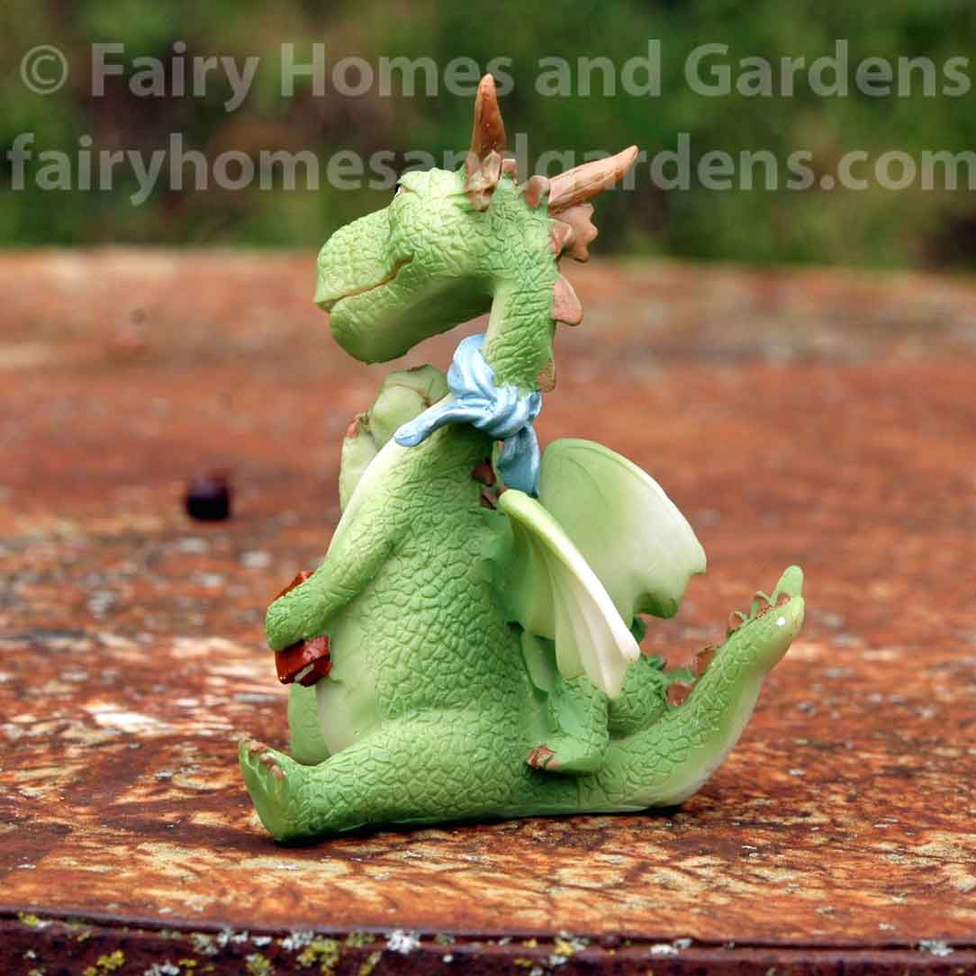 Miniature Mama Dragon and Baby - Back View