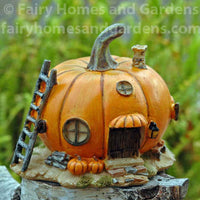Miniature Pumpkin fairy Cottage Collectible