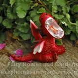 Miniature Red Dragon Roaring