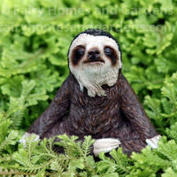 Miniature Meditating Sloth Collectible