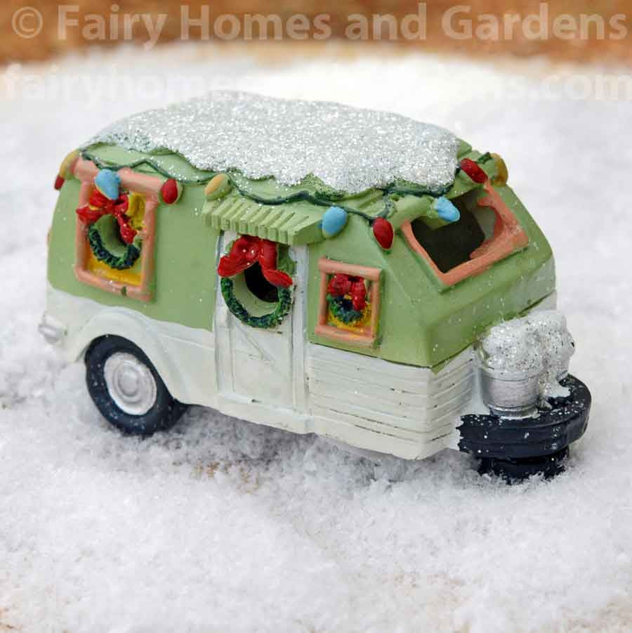 Miniature LED Christmas Camper