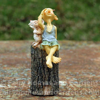 Miniature Pixie and Mouse Singing Collectible Figurine