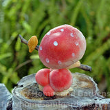 Miniature Shroomie with Bird