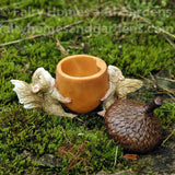 Squirrels Carrying Acorn Trinket Box with Secret Compartment