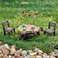 Top Collection Miniature Leaf Table and Chairs