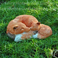 Top Collection Mama Fox and Baby Figurine