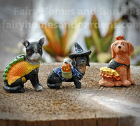 Trick or Treat Dog Figurines - Set of Three