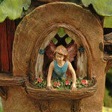 Woodland Knoll Boot Fairy House Close Up of Fairy 