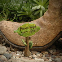 Woodland Knoll Boot Fairy House Sign