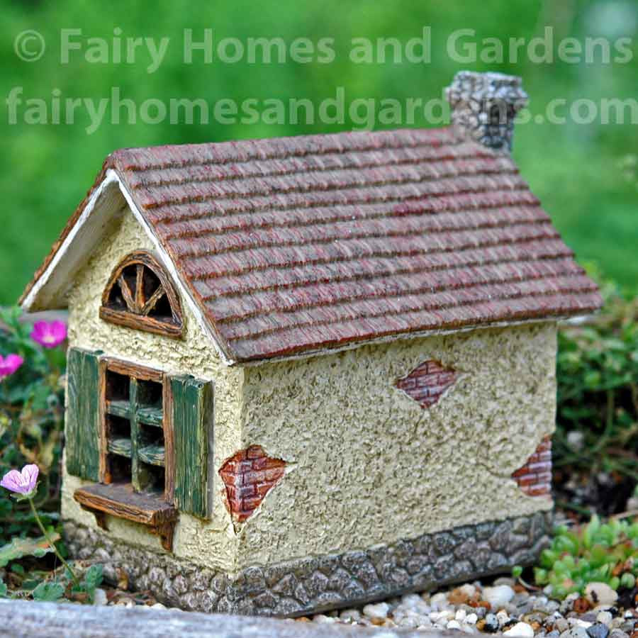 Woodland Knoll Bungalow Fairy House - Back View