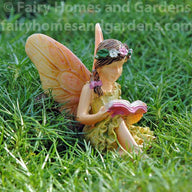 Woodland Knoll Fairy Reading Figurine