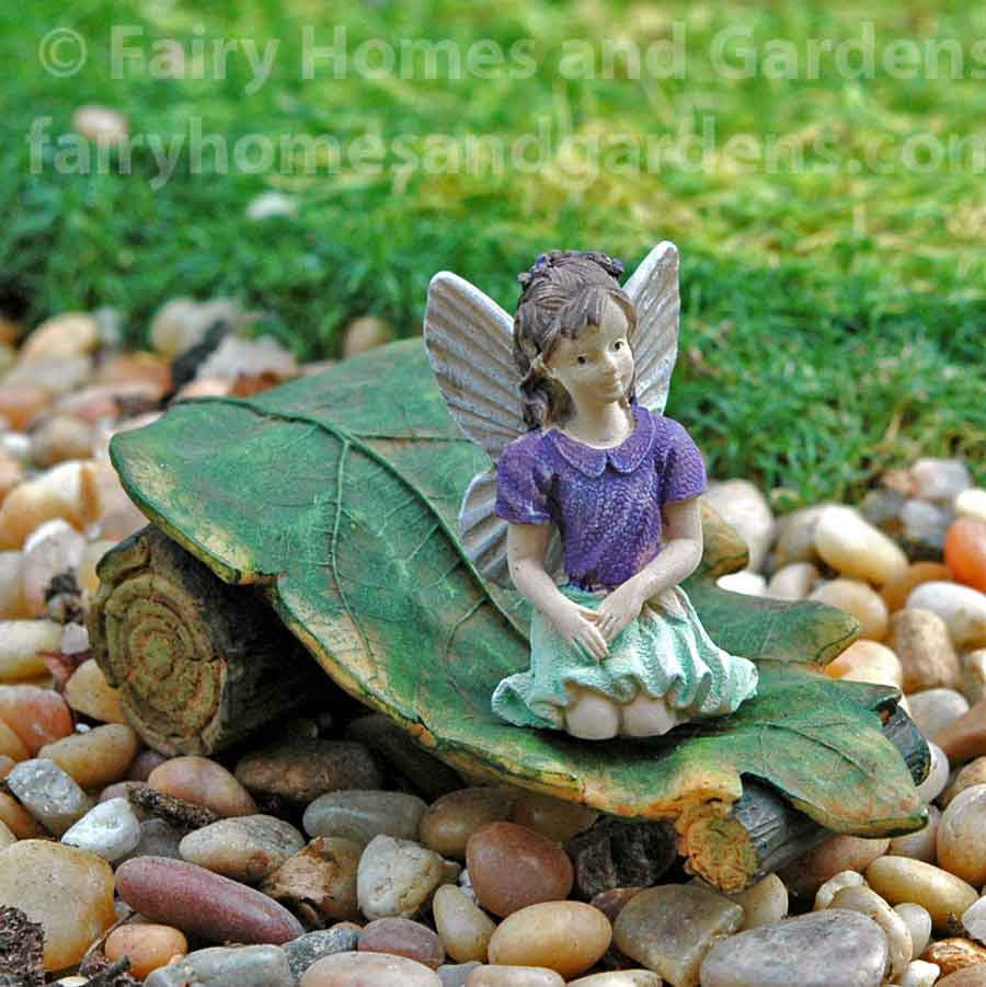 Woodland Knoll Fairy Lounge Chair Shown with Fairy (Not Included) 