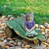 Woodland Knoll Fairy Lounge Chair Shown with Fairy (Not Included) 