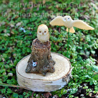 Woodland Knoll Miniature Owls - Set of Two
