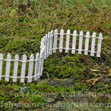 Woodland Knoll Miniature White Picket Fence
