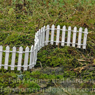 Woodland Knoll Miniature White Picket Fence