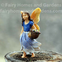 Woodland Knoll Fairy Gathering Flowers