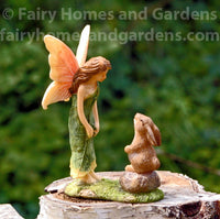 Woodland Knoll Fairy with Bunny