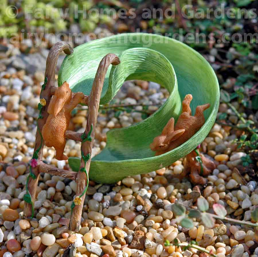 Woodland Knoll Miniature Bunny Slide