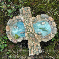 Woodland Knoll Pond with Stone Bridge