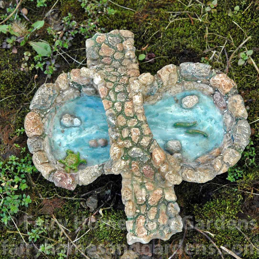 Woodland Knoll Pond with Stone Bridge