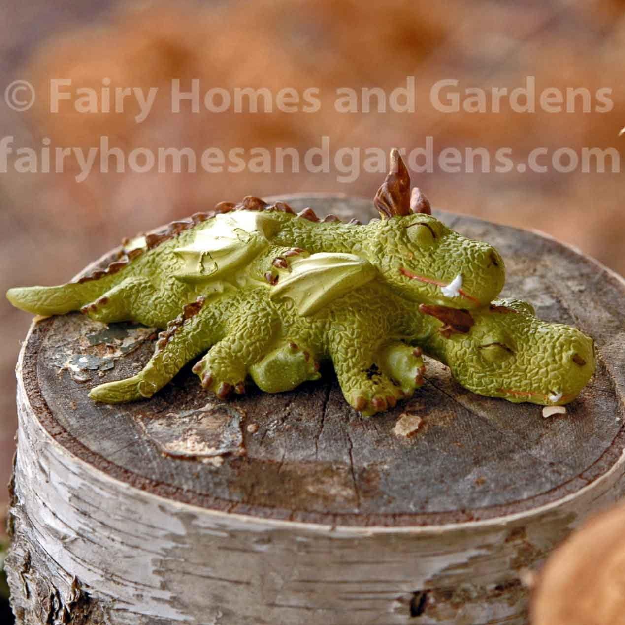 Miniature Dragons Snoozing and Cuddling