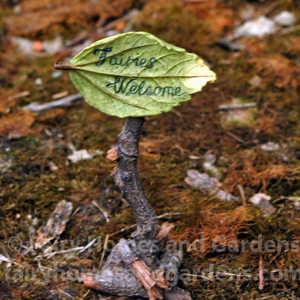 Fairies Welcome Sign