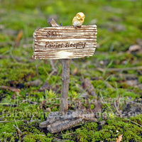 Miniature Sign "Shh... Fairies Sleeping"