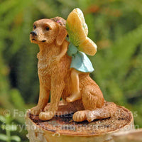 Fairy Riding a Dog back view