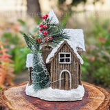 LED Snowy Woodland Cottage