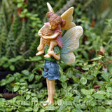 Woodland Knoll Fairy Riding Piggyback