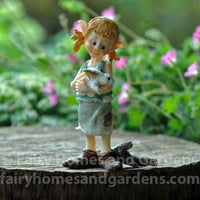 Pixie Girl Hugging Her Tiny Bunny